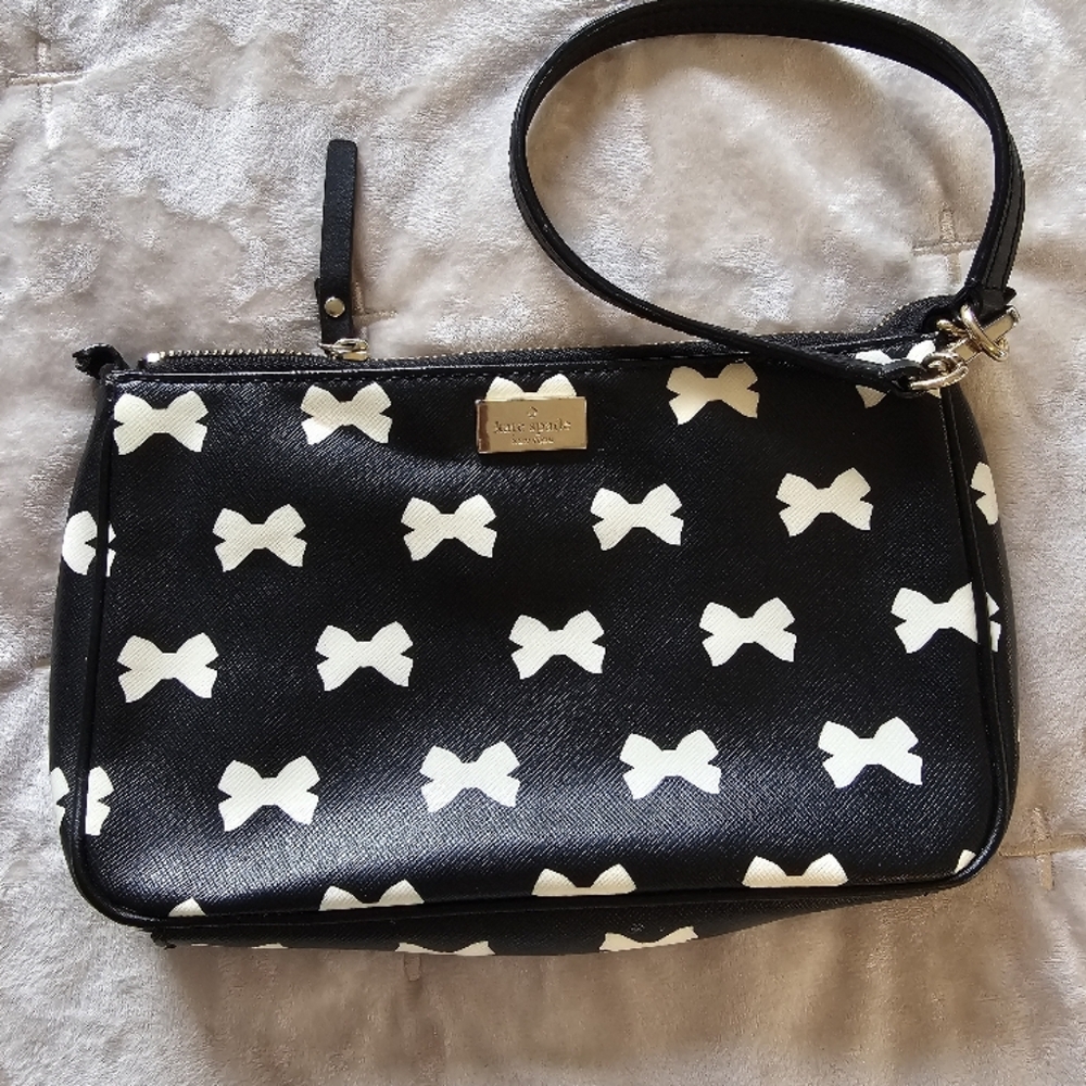 Kate Spade Black and White Bow Bag